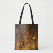 Golden Mythical Ganesha Tote Bag (Voorkant)