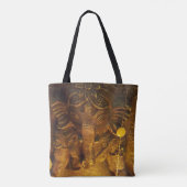 Golden Mythical Ganesha Tote Bag (Achterkant)