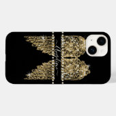 Golden n Diamond Jewel Kijk Angel Wings Bling Case-Mate iPhone Case (Achterkant (horizontaal))