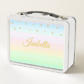 Golden name kalligrafie en sterren op pastelkleure (Achterkant)