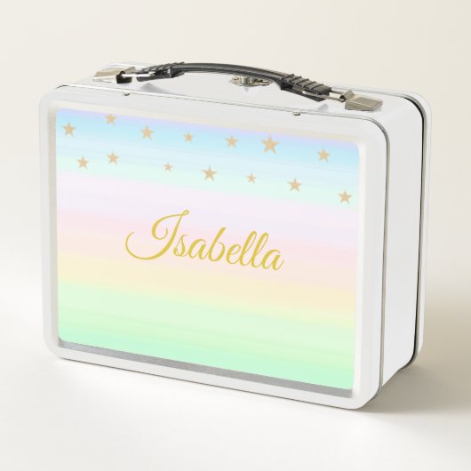 Golden name kalligrafie en sterren op pastelkleure (Achterkant)