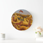 Golden Native Amerikanen Grote Klok (Huis)