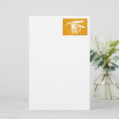 "Golden Natte Vliegforel" Briefpapier (Staand voorkant)