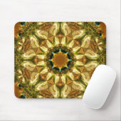 Golden Natuur Mandala Mousepad Muismat (Met muis)