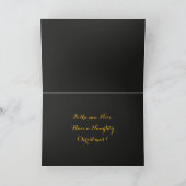 Golden Naughty Snowflake Feestdagen Kaart (Binnen)