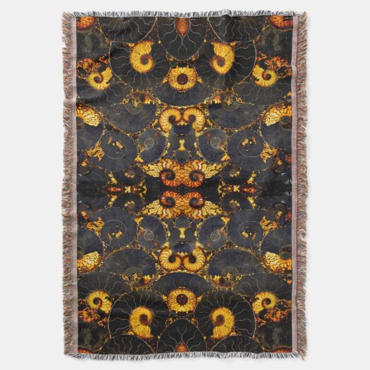 Golden Nautilus Deken (Voorkant Verticaal)