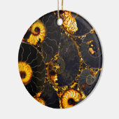 Golden Nautilus Keramisch Ornament (Links)