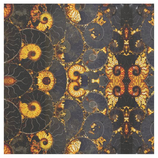 Golden Nautilus Stof (Close Up)