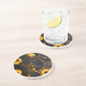 Golden Nautilus Zandsteen Onderzetter (Zijkant)