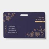 Golden Navy embleem Badge (Achterkant)