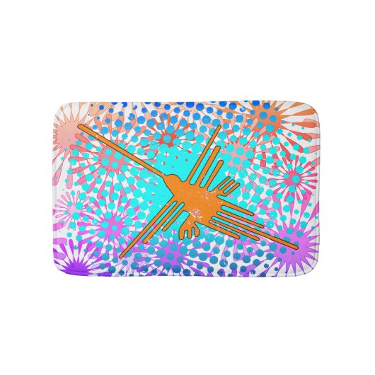 Golden Nazca Lines Hummingbird Badmat (Voorkant)