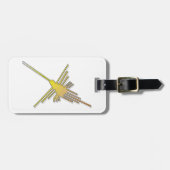 Golden Nazca Lines Hummingbird Bagagelabel (Voorkant horizontaal)