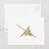 Golden Nazca Lines Hummingbird Briefkaart (Voorkant / Achterkant)