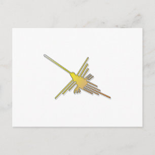 Golden Nazca Lines Hummingbird Briefkaart