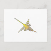 Golden Nazca Lines Hummingbird Briefkaart (Voorkant)