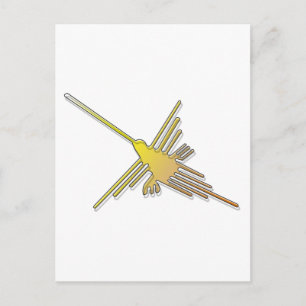 Golden Nazca Lines Hummingbird Briefkaart