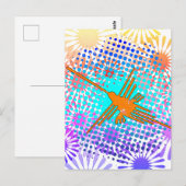 Golden Nazca Lines Hummingbird Briefkaart (Voorkant / Achterkant)