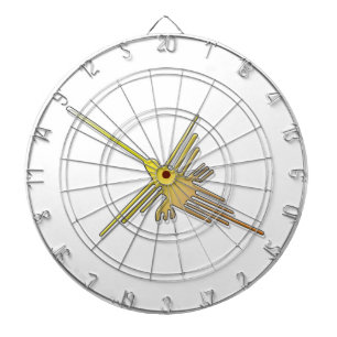 Golden Nazca Lines Hummingbird Dartbord