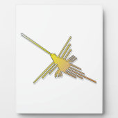 Golden Nazca Lines Hummingbird Fotoplaat (Voorkant)