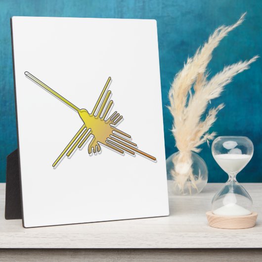 Golden Nazca Lines Hummingbird Fotoplaat (Zijkant)