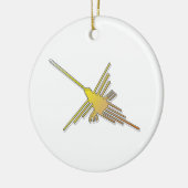 Golden Nazca Lines Hummingbird Keramisch Ornament (Links)