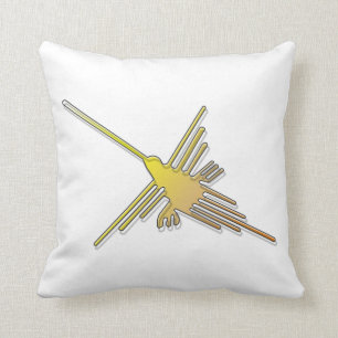 Golden Nazca Lines Hummingbird Kussen