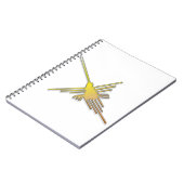 Golden Nazca Lines Hummingbird Notitieboek (Linkerzijde)