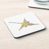 Golden Nazca Lines Hummingbird Onderzetter (Linkerzijde)