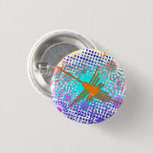 Golden Nazca Lines Hummingbird Ronde Button 3,2 Cm (Voorkant /achterkant)