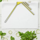 Golden Nazca Lines Hummingbird Theedoek (Gevouwen)