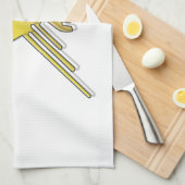 Golden Nazca Lines Hummingbird Theedoek (Quarter Fold)