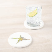 Golden Nazca Lines Hummingbird Zandsteen Onderzetter (Zijkant)