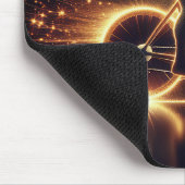 Golden Neon Fietser Muismat (Hoek)