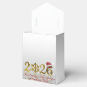 Golden New Year 2026 with Snowflake and Santa Hat Bedankdoosjes (Geopend)