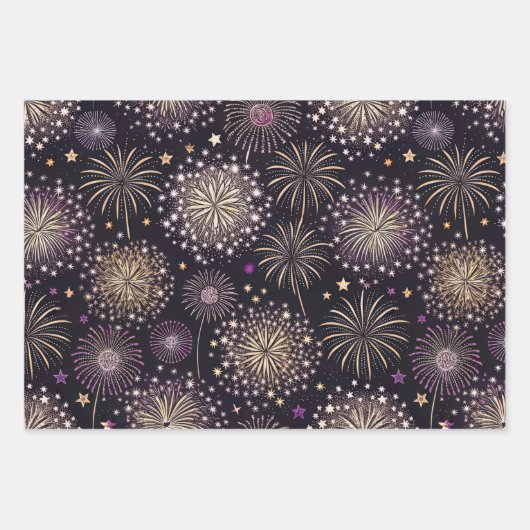 Golden New Year Inpakpapier Vel (Voorkant)