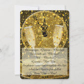 Golden New Years Eve Uitnodiging (Voorkant)