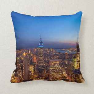 Golden New York City Skyline Kussen