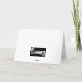 Golden Newspaper Print Handtas Kaart (Achterkant)