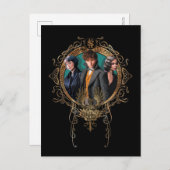 Golden Newt, Tina en Leta Art Deco Portrait Briefkaart (Voorkant / Achterkant)