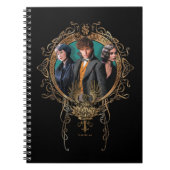 Golden Newt, Tina en Leta Art Deco Portrait Notitieboek (Voorkant)