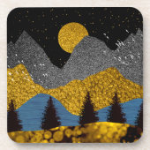 Golden Night Bier Onderzetter (Voorkant)