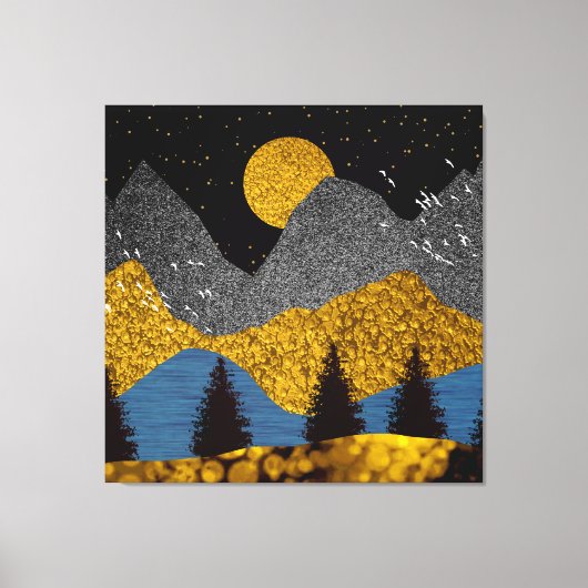 Golden Night Canvas Afdruk (Voorkant)