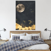 Golden Night Canvas Afdruk (Insitu (Slaapkamer))