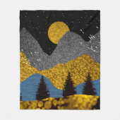 Golden Night Fleece Deken (Voorkant)