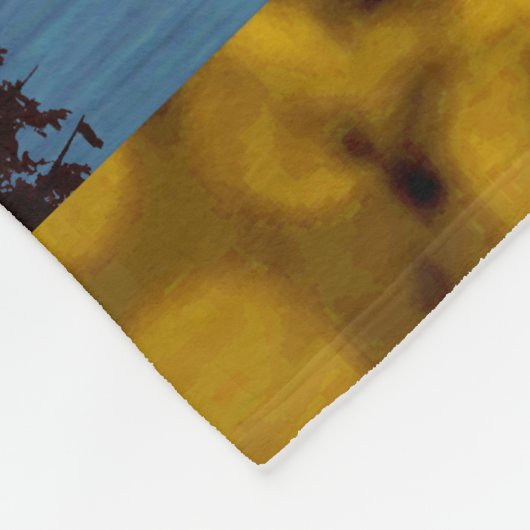 Golden Night Fleece Deken (Hoek)