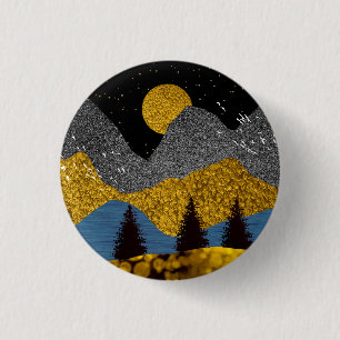 Golden Night Ronde Button 3,2 Cm