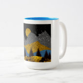 Golden Night Tweekleurige Koffiemok (Voorkant rechts)