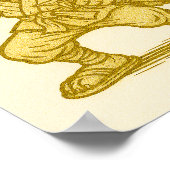 Golden ninja cat poster (Hoek)