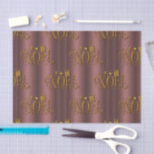 Golden Noel en Roos Gold Kerstmis Tissuepapier (Craft)