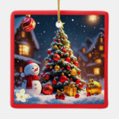 "Golden Noel" Keramisch Ornament (Achterkant)